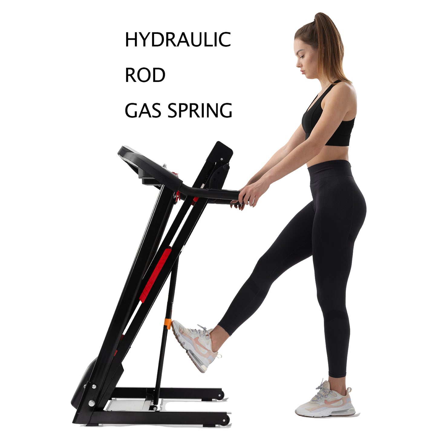 CIYOYO Folding Treadmills for Home, 3.5HP Electric Treadmill with Incline for Running Walking Jogging Exercise, 12 Preset Programs, 300LBS Max Whight